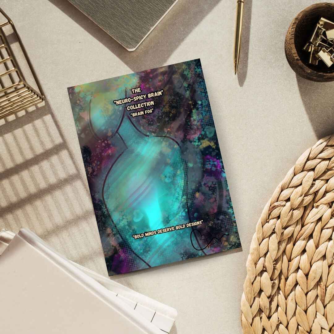 Neuro Spicy Brain Art Postcards | Bold Minds Deserve Bold Designs