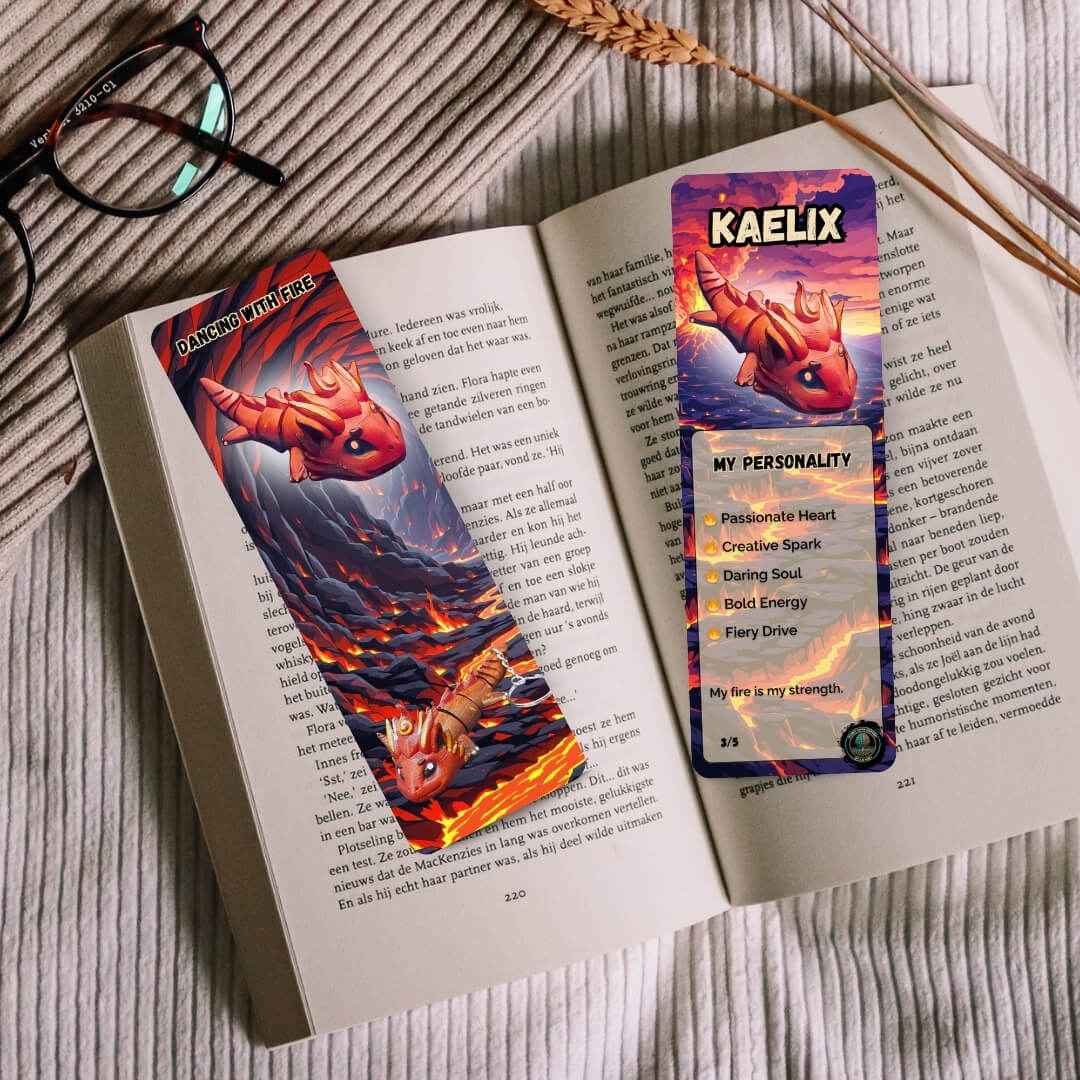 Dragon Bookmarks | Collectible Fantasy Set Bundle, 2x6” | Calgary Printed