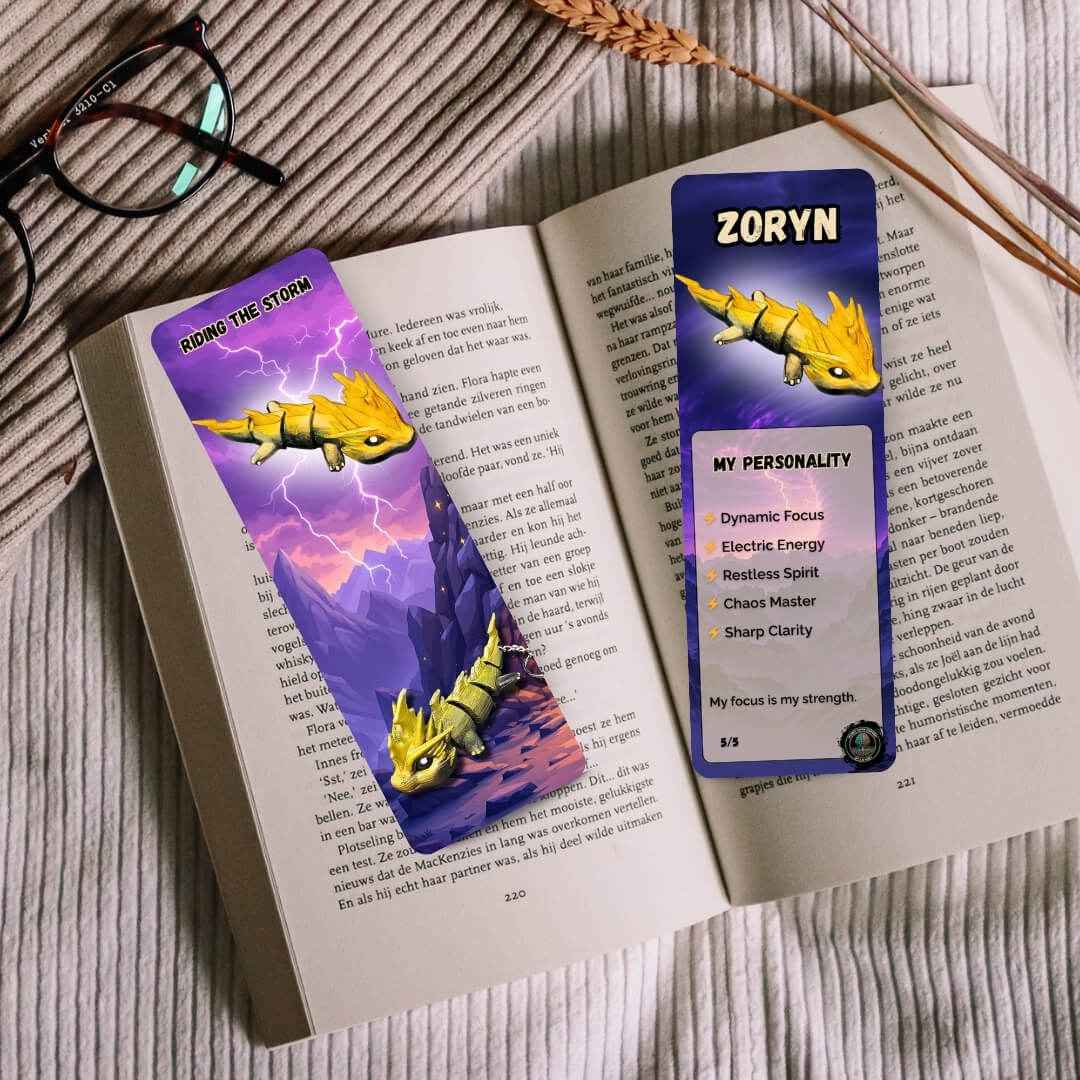 Dragon Bookmarks | Collectible Fantasy Set Bundle, 2x6” | Calgary Printed
