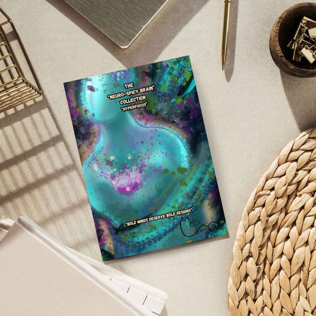 Neuro Spicy Brain Art Postcards | Bold Minds Deserve Bold Designs