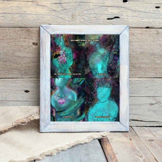 Neuro Spicy Brain 15 pt Art Print | Full Collection designs in one