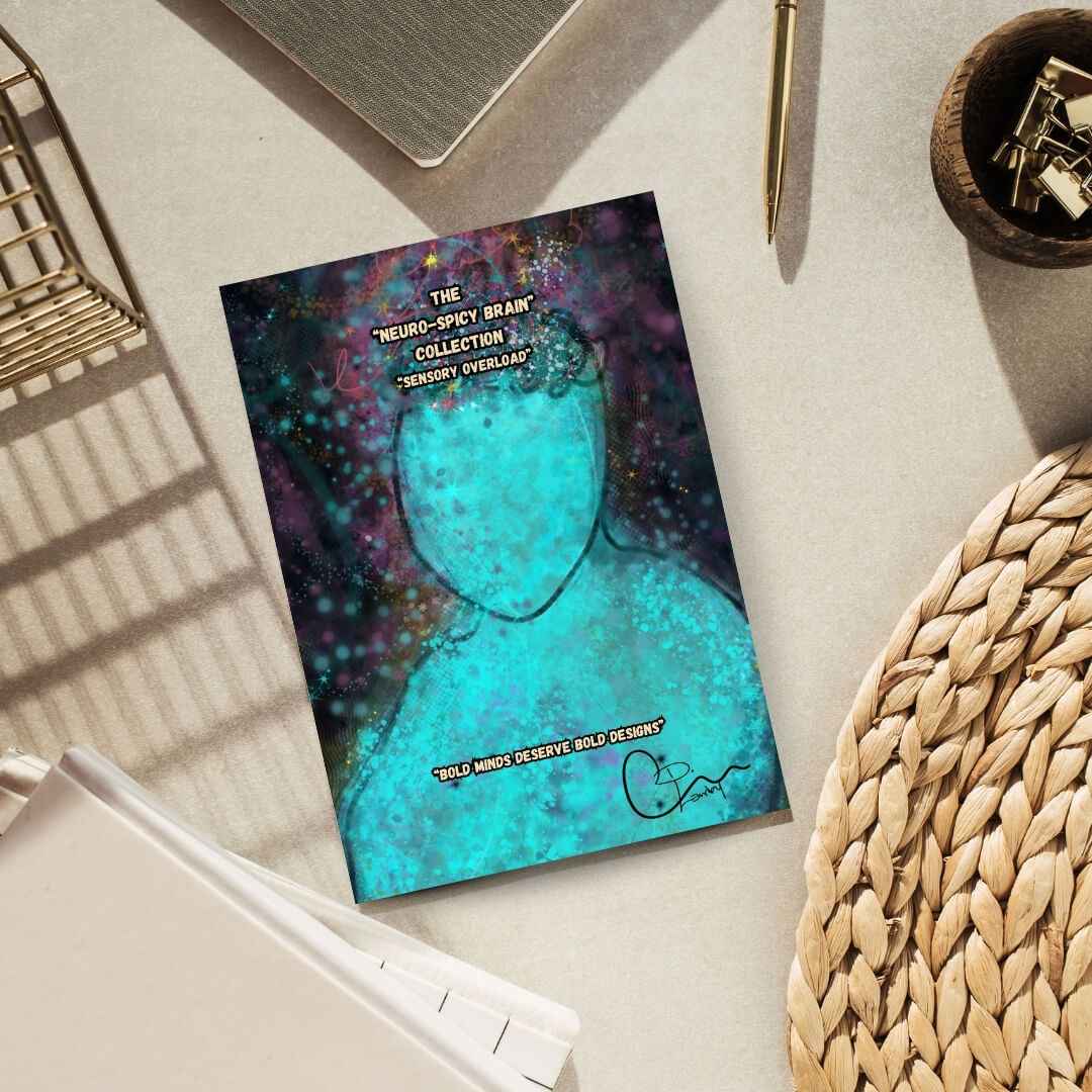 Neuro Spicy Brain Art Postcards | Bold Minds Deserve Bold Designs