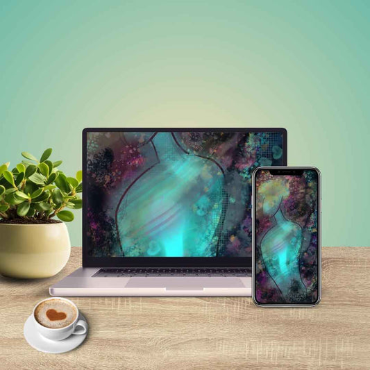 🧠 BRAIN FOG | Soft Flow Digital Wallpaper | 4K Art