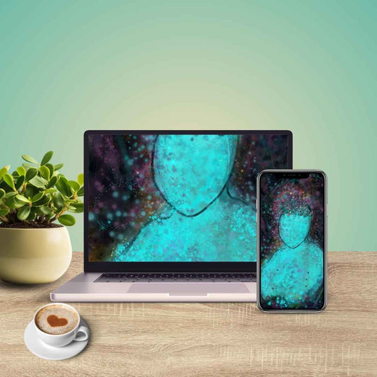 🧠 SENSORY OVERLOAD | Quiet Space Digital Wallpaper | 4K Art