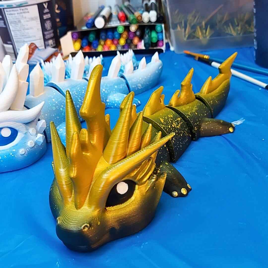 Large Elemental Dragon | Hand-Painted, Made to Order