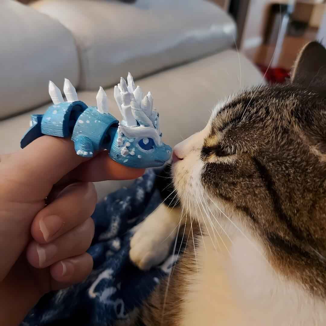 Zoryn Thunder Dragon Keychain | Hand-Painted Art Figure