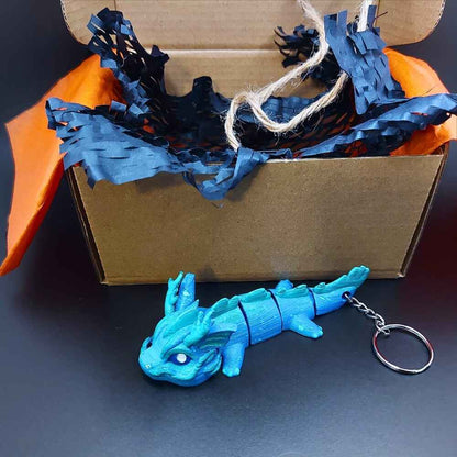Vaylen Sea Dragon Keychain | Hand-Painted Art Figure