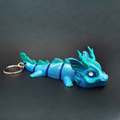 Vaylen Sea Dragon Keychain | Hand-Painted Art Figure