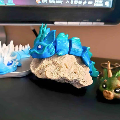 Vaylen Sea Dragon Keychain | Hand-Painted Art Figure